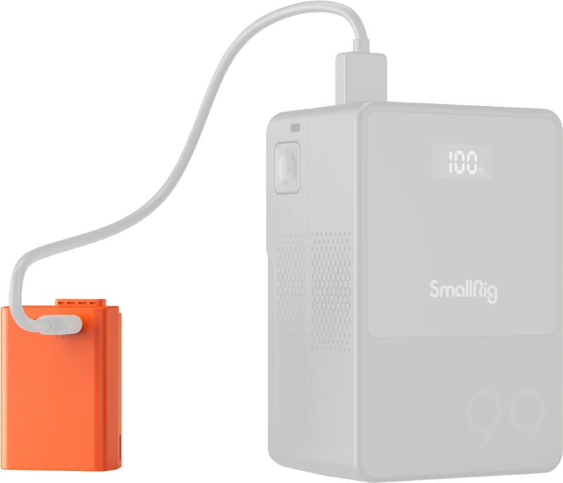 Oranžinis SmallRig 4967 EN-EL25 USB-C Rechargeable Camera Baterija Oranžinis