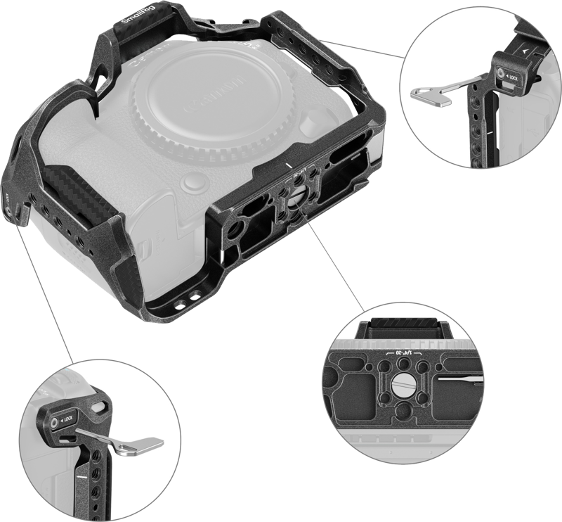 SmallRig 4975 Juodas Mamba Cage for Canon EOS R5 Mark II
