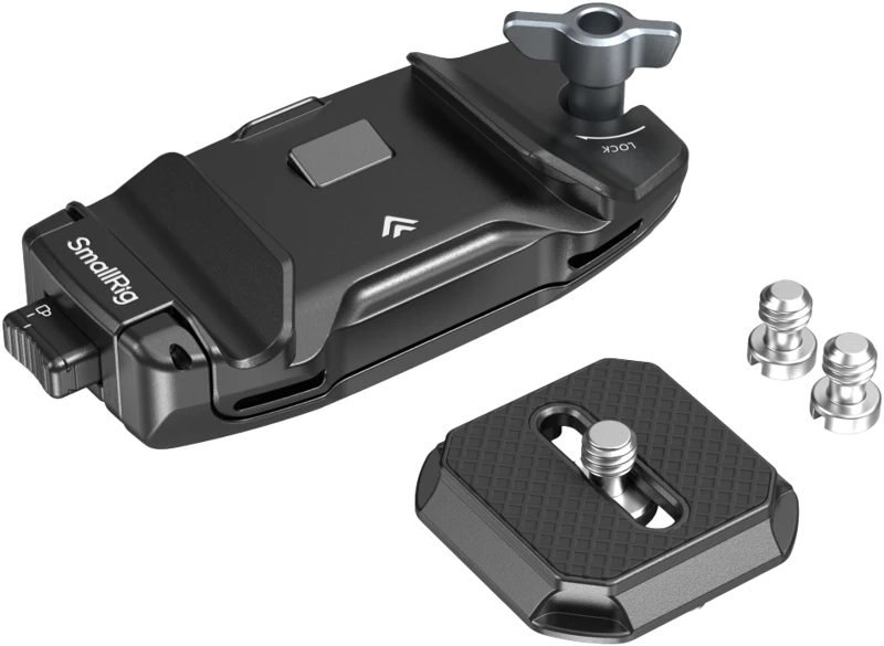 SmallRig 5053 Camera Clip with Quick Release Mount Plate Kit