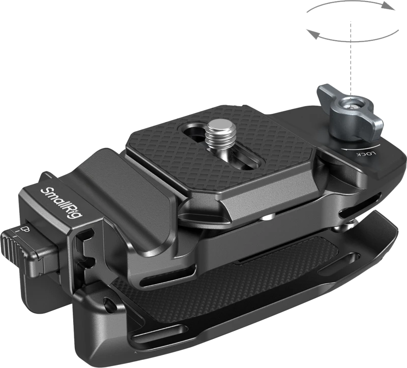 SmallRig 5053 Camera Clip with Quick Release Mount Plate Kit