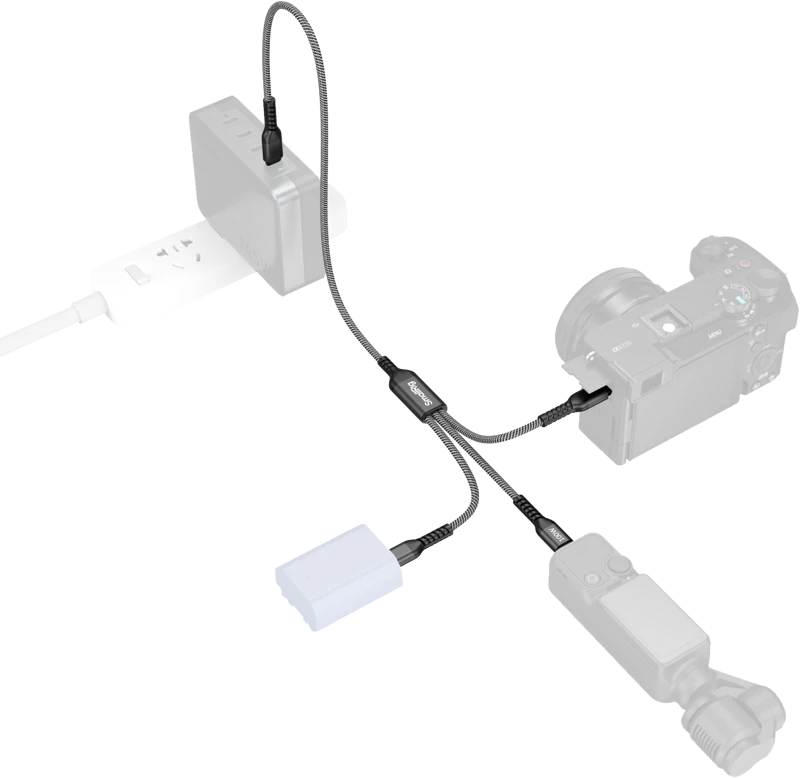SmallRig 5079 USB-C Power Cable 3-in-1