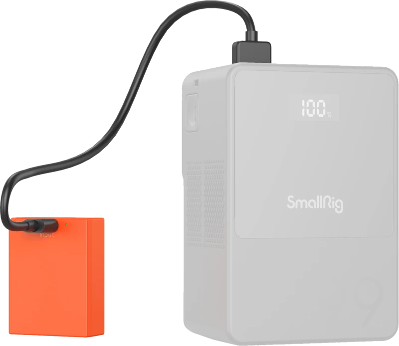 SmallRig 5088 USB-C Rechargeable Camera Baterija NP-W126S Oranžinis