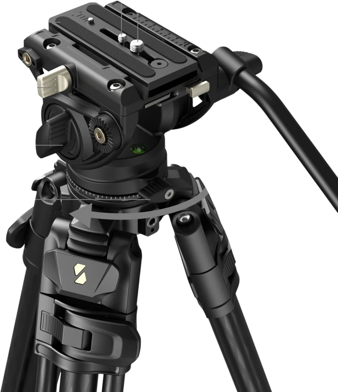 SmallRig 5201 Video Carbon Fiber Tripod Kit AD-50 Max
