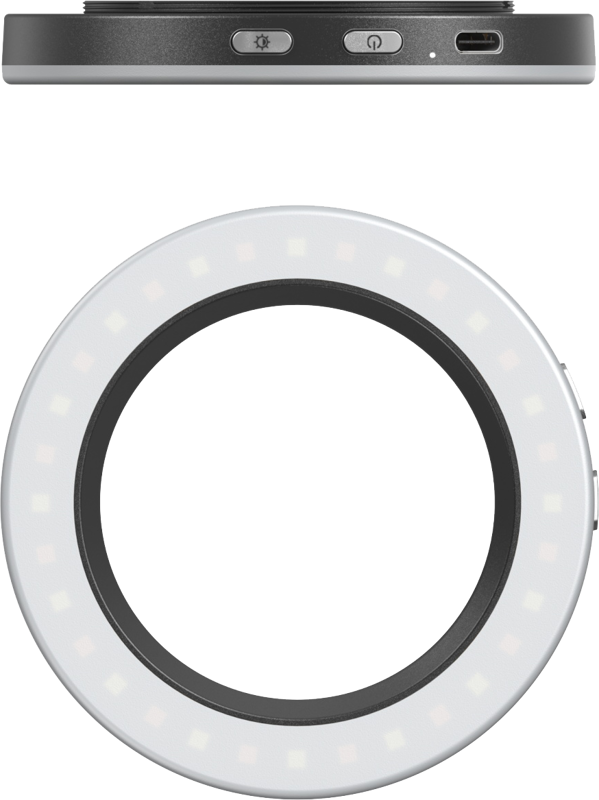 Žiedinė lempa 4kom.pl SmallRig Vibe P30 67mm Ring LED Video Light Universal Threaded Filter Adapteris Kit (5203)