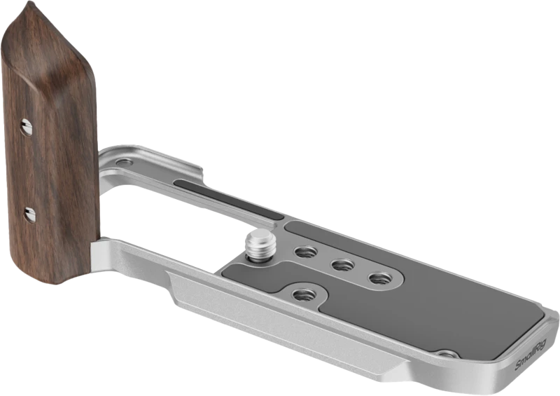 SmallRig 5261 L-Shape Mount Plate with Wooden Handle for FUJIFILM X-M5 Sliver
