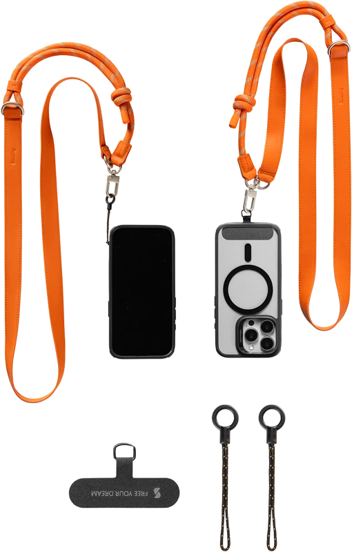 SmallRig 5300 FilMov Phone Shoulder Strap Oranžinis