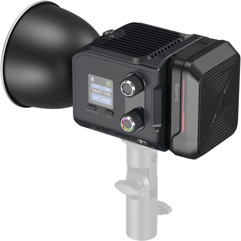 SmallRig 5383 RC 100C COB LED Video Light Kit Ink Mėlyna / With Baterija Grip Handle