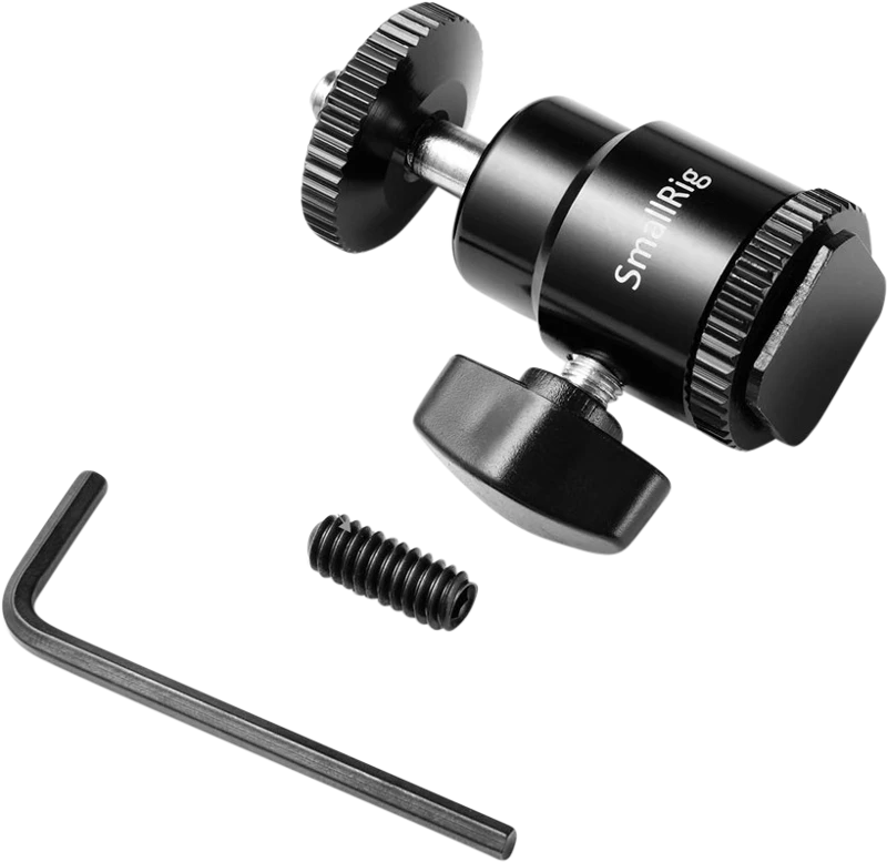 SmallRig 761 Cold shoe mount - Ballhead 1/4" screw