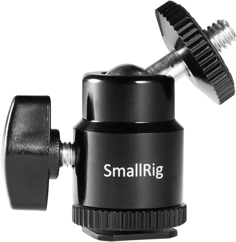 SmallRig 761 Cold shoe mount - Ballhead 1/4" screw