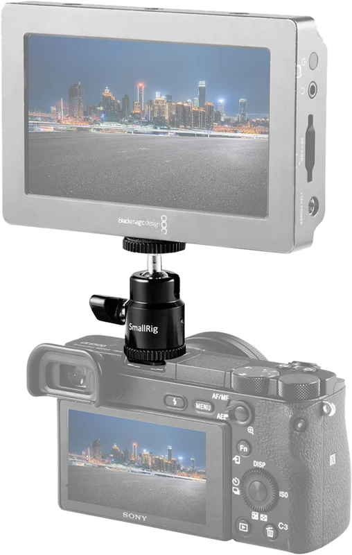 SmallRig 761 Cold shoe mount - Ballhead 1/4" screw