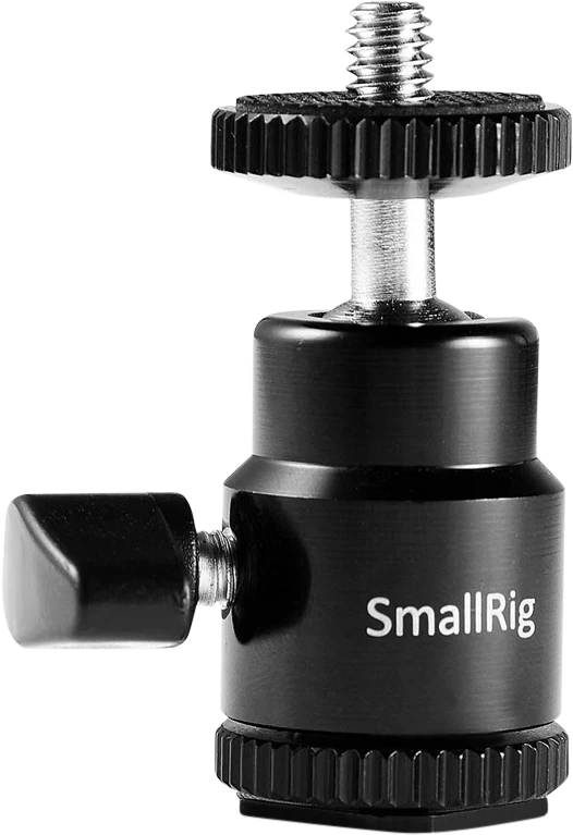 SmallRig 761 Cold shoe mount - Ballhead 1/4" screw