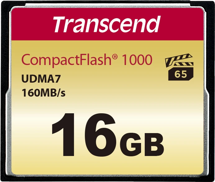 Atminties kortelė Transcend Compact Flash 16GB 1000x