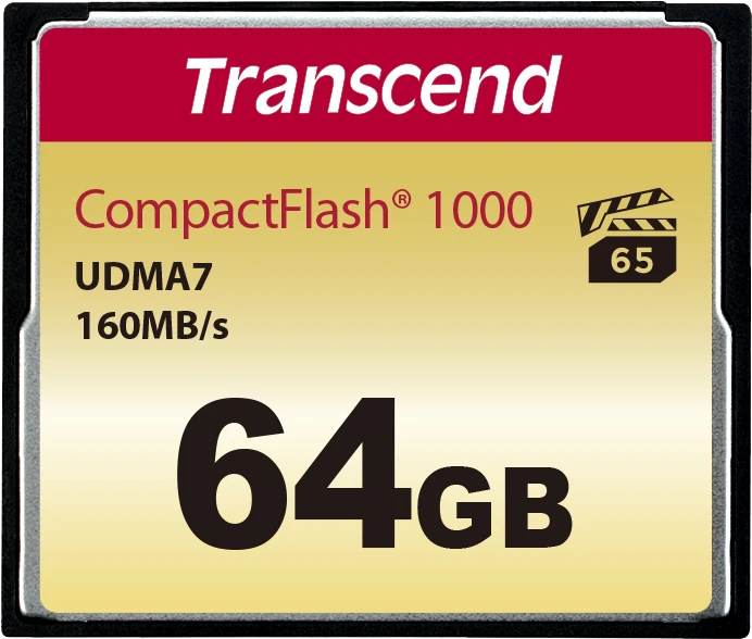 Atminties kortelė Transcend Compact Flash 64GB 1000x