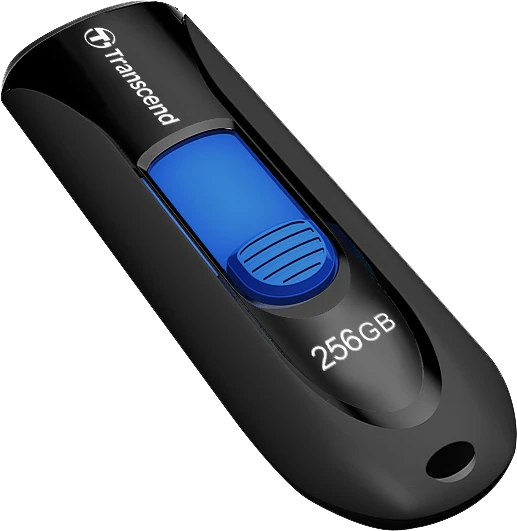 TRANSCEND 256GB USB 3.0 USB atmintinė be dangtelio Juoda