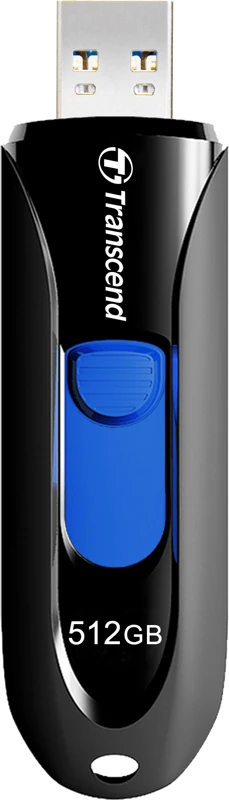 TRANSCEND 512GB USB 3.1 USB atmintinė be dangtelio Juoda