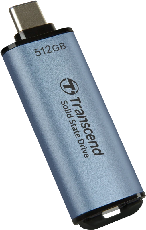 Kietasis diskas Nešiojamas „Transcend ESD300“ SSD diskas (USB 10 Gbps, C tipas), 512 GB