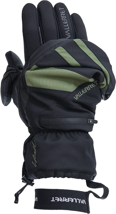 Vallerret Skadi Zipper Mitt LRS: Žalias, limited edition, M