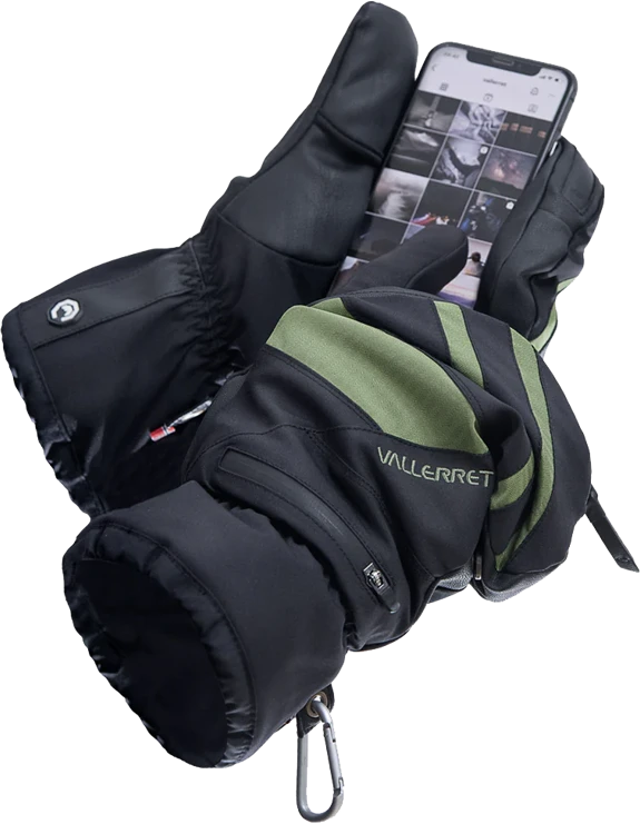 Vallerret Skadi Zipper Mitt LRS: Žalias, limited edition, M
