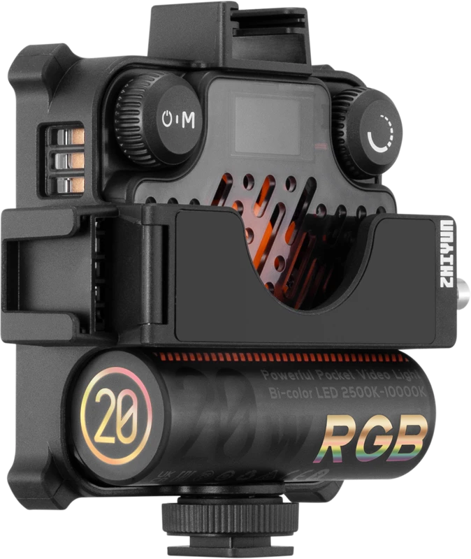 ZHIYUN LED FIVERAY M20C (RGB) KOMBINUOTAS KIŠENĖS ŠVIETIMAS