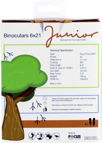 Focus Žiūronai vaikams Junior 6x21 žali