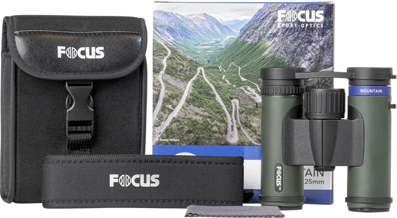 Žiūronai „Focus Sport Optics Mountain“ 8x25 taikiklis