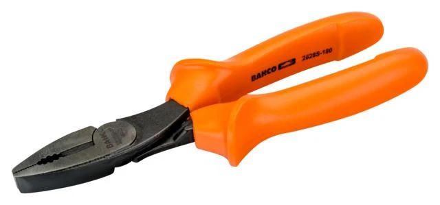 1000V Kombinuotos replės 180mm, ypač kietai vielai, Bahco