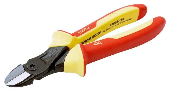 1000V Šoninio kirpimo replės 200mm ypač kietai vielai, Bahco