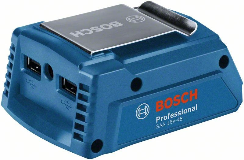 Bosch GAA 18V-48 su USB jungtimis ir metaliniu laikikliu