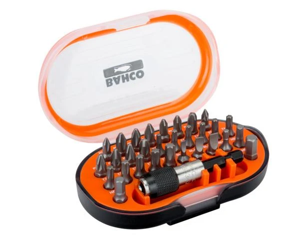 Bahco Antgalių rinkinys 31 vnt (PH+PZ+TORX+SL+HEX) su plonu, magnetiniu sukimo laikikliu