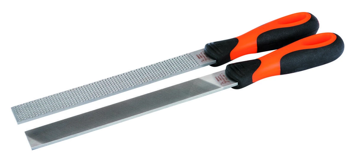 Bahco Ergo dildžių metalui ir medžiui, kombinuotas rinkinys 2 vnt. 8" 200mm, stambi ir vidutinio stambumo