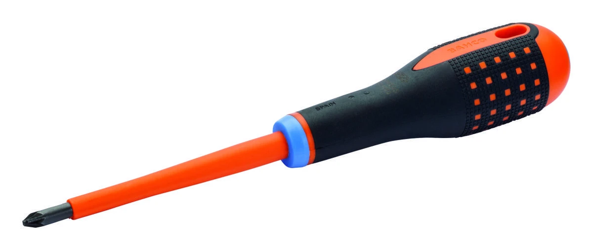 Bahco Izoliuotas atsuktuvas ERGO™ Combi SL6/PZ2x100mm 1000V VDE, automatiniams jungikliams