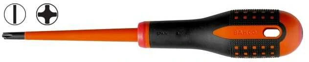 Bahco Izoliuotas atsuktuvas ERGO™ SLIM Combi SL5/PH1x80mm 1000V VDE, automatiniams jungikliams