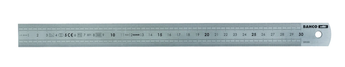 Bahco Nerūdijančio plieno liniuotė 600mmx30mm