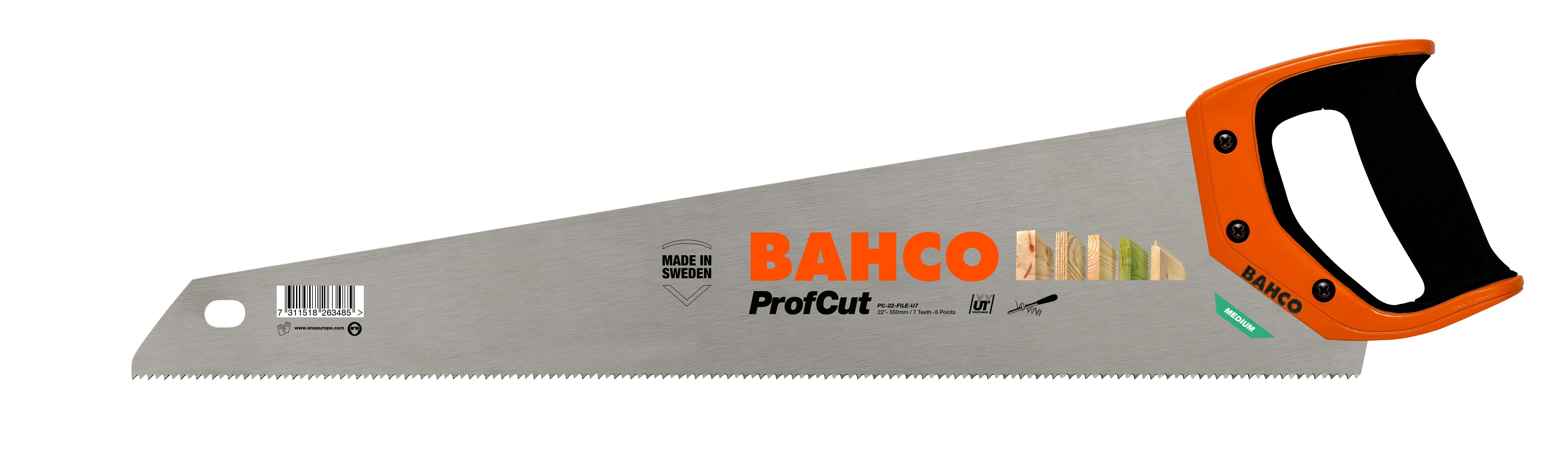 Negrūdintų dantų pjūklas 550mm 7/8 BAHCO