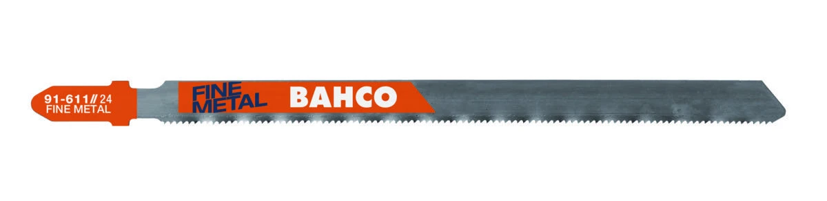 Bahco Siaurapjūklio geležtės 1,00x100mm HSS progresyvių dantų, T-fiksatoriuis 1,5-10mm metalui 5vnt.