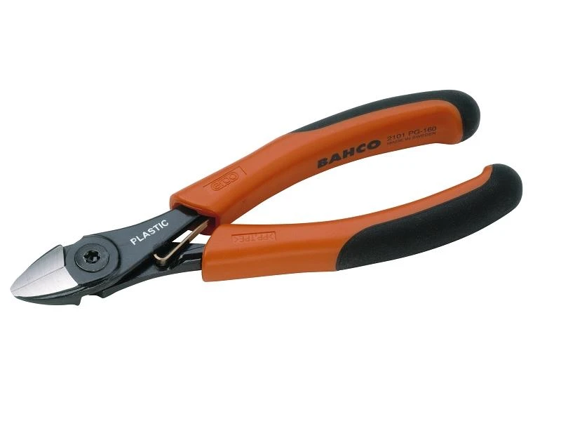 Bahco Šoninio kirpimo replės Ergo plastikui 160mm, nepalieka nuožulos