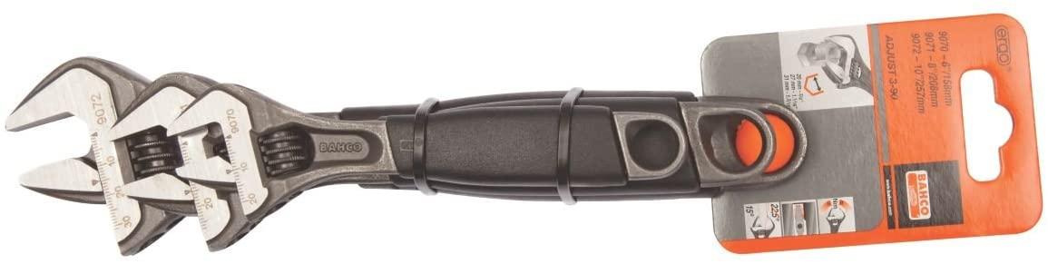 Bahco Twinpack iš Ergo reguliuojamų veržliarakčių 9070, 9071 ir 9072