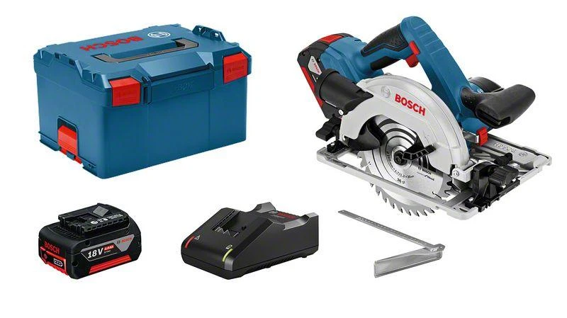 Bosch Akumuliatorinis diskinis pjūklas GKS 18V-57G, 2x4.0Ah, GAL 18V-40