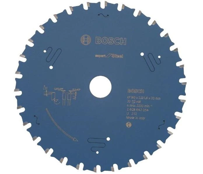 Bosch Disk.pjūkl.diskas Expert For Steel 160x20x1.6mm,30