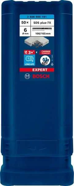 Bosch SDS-plus-7X grąžtas 6x100x165mm, 50 vnt.