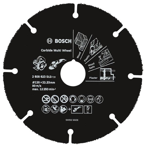  Bosch Pjovimo diskas medienai 125 x 1 x 22,23 mm