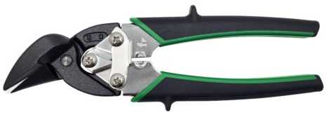 Freund Išlenktos skardos kirpimo žirklutės "MINI" 180mm HRC 61 (dešininės)