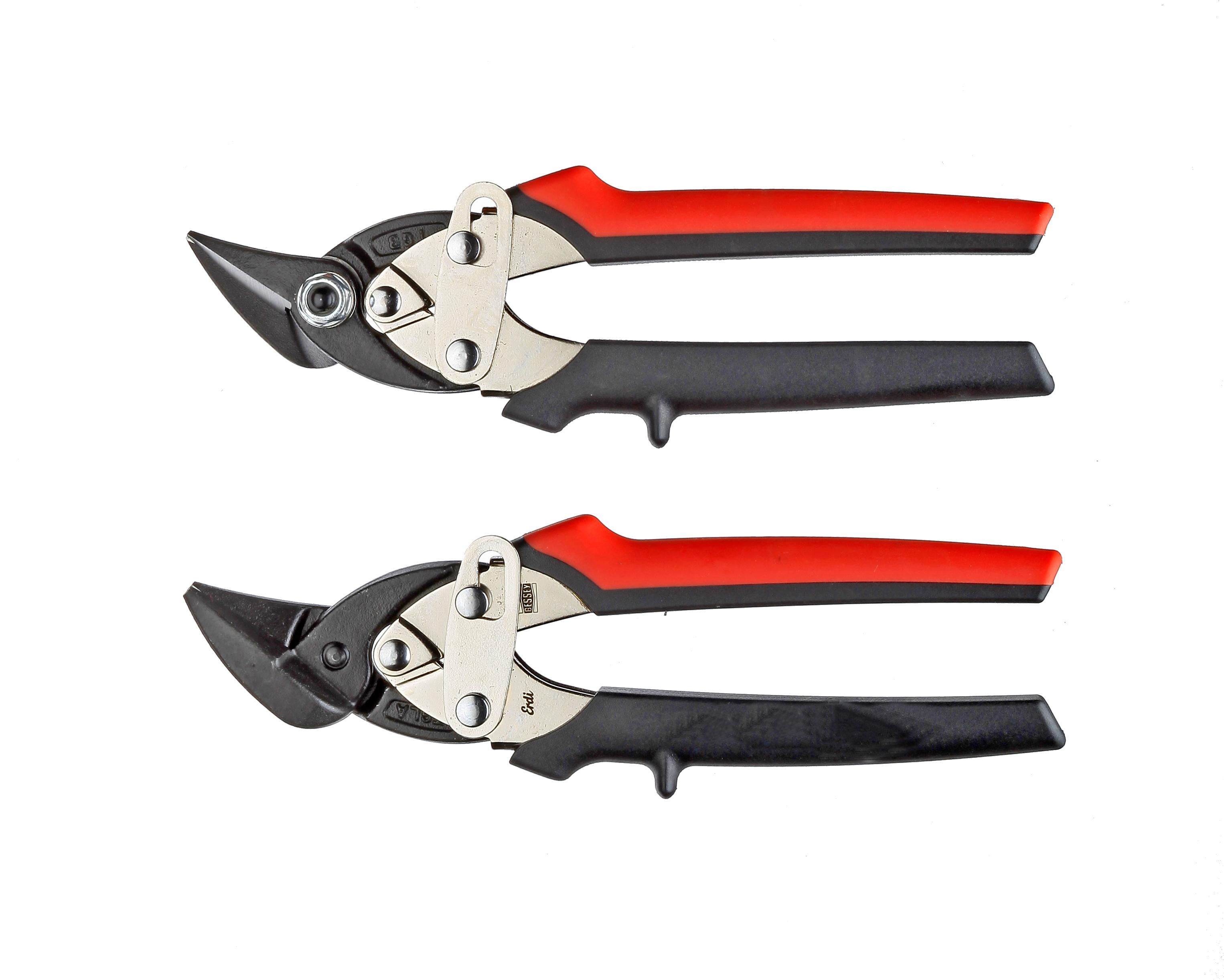 Freund Išlenktos skardos kirpimo žirklutės "MINI" 180mm HRC 61 (dešininės)