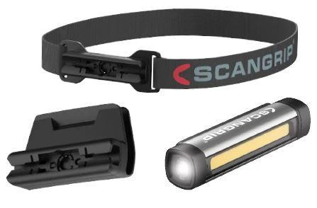 Žibintuvėlis ant galvos FLEX WEAR KIT USB kraunamas 75/150, Scangrip
