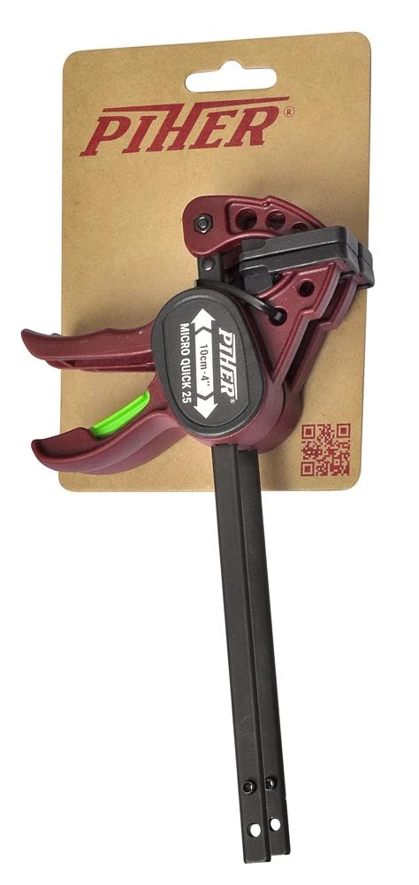 Greitos fiksacijos spaustuvai Piher Micro Quick, 2vnt kmpl, 20cm, max 25kg