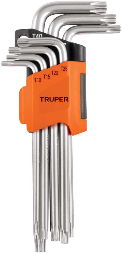 L-formos Torx atsuktuvai, ilgi, chromuoti 7vnt Truper®
