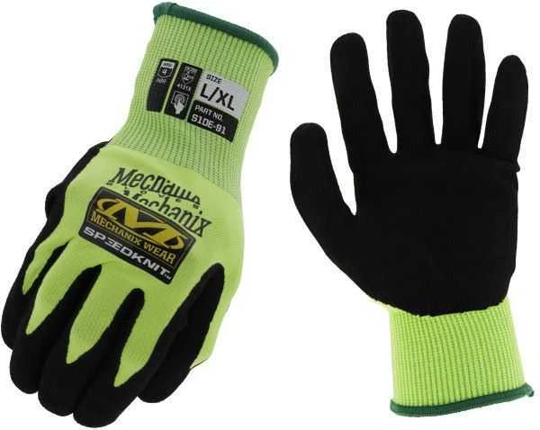 Mechanix Wear SpeedKnit pirštinės, geltonos su juodu delnu