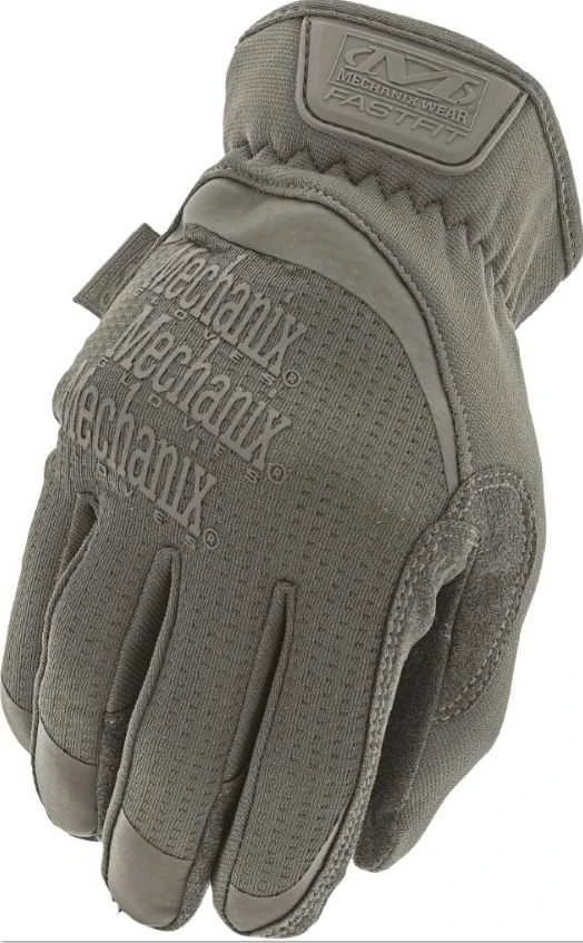 Mechanix Wear Pirštinės Mechanix FastFit® Olive Drab, žalios XXL dydis. Rauktas rankogalis, dirbtinė oda, TrekDry®