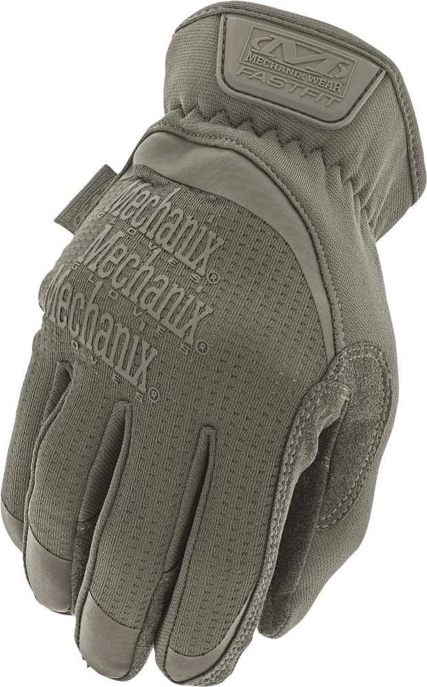 Mechanix Wear Pirštinės Mechanix FastFit® Olive Drab, žalios S dydis. Rauktas rankogalis, dirbtinė oda, TrekDry®