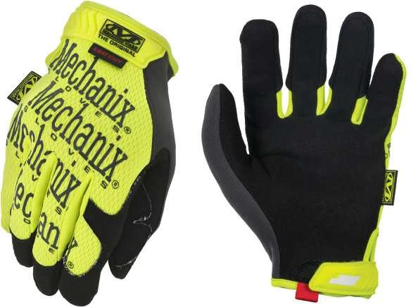 Mechanix Wear Pjūviams atsparios (5/D lygis delno srityje) apsauginės pirštinės Mechanix The Original® CR5 geltonos L dydis. Velcro, dirbtinė oda, TrekDry®, ryškios